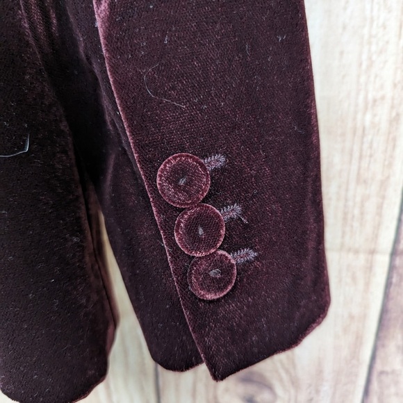 Mango velvet blazer size S open shoulder pads‎ - Picture 6 of 10